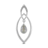 Rainbow Moonstone Pendant in 925 Sterling Silver