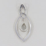 Rainbow Moonstone Pendant in 925 Sterling Silver