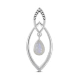 925 Silver Rainbow Moonstone Pendant