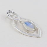 925 Silver Rainbow Moonstone Pendant