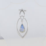 Rainbow Moonstone Pendant in 925 Sterling Silver