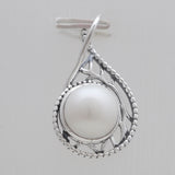 925 Sterling Silver White Pearl Pendants