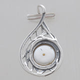925 Sterling Silver White Pearl Pendants