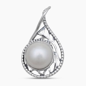 925 Sterling Silver White Pearl Pendants
