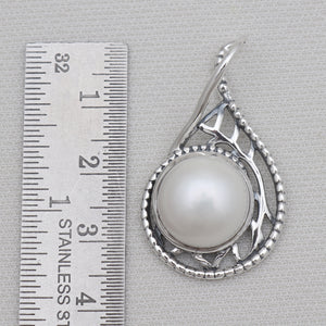 925 Sterling Silver White Pearl Pendants