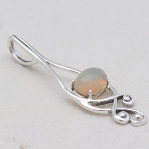 925 Sterling Silver Ethiopian Opal Pendants