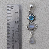 Spectrolite Gemstone Silver Pendant