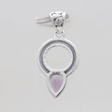 925 Sterling Silver Purple Amethyst Pendants