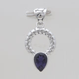925 Sterling Silver Purple Amethyst Pendants