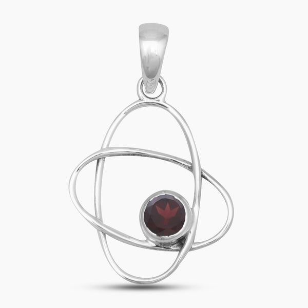 925 Sterling Silver Garnet Designer Pendants