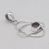 925 Sterling Silver Garnet Designer Pendants