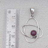 925 Sterling Silver Garnet Designer Pendants