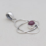 925 Sterling Silver Garnet Designer Pendants