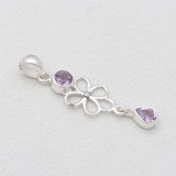 925 Sterling Silver Blue Topaz Pendants