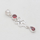 925 Sterling Silver Blue Topaz Pendants