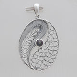Mystic Quartz Filigree Silver Pendants