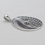 Mystic Quartz Filigree Silver Pendants