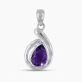 925 Sterling Silver Purple Amethyst Pendants