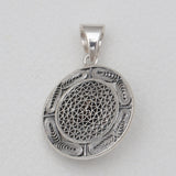 Mexican Turquoise Filigree Silver Pendants