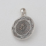 Rainbow Moonstone Filigree Silver Pendants