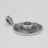 Mexican Turquoise Filigree Silver Pendants