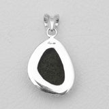Coconut Druzy Silver Pendant Sets