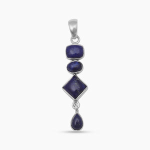 Lapis Lazuli Silver Pendants