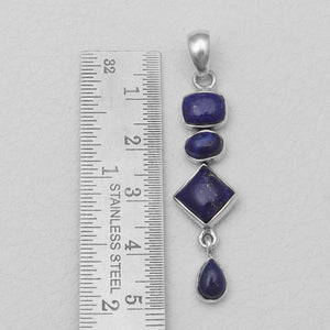 Lapis Lazuli Silver Pendants