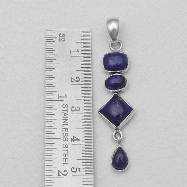 Lapis Lazuli Silver Pendants