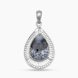 Dendritic Opal Silver Pendants