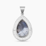 Dendritic Opal Silver Pendants