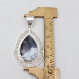 Dendritic Opal Silver Pendants