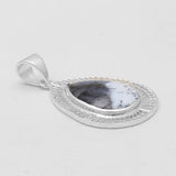 Dendritic Opal Silver Pendants