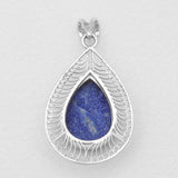 Lapis Lazuli Silver Pendants