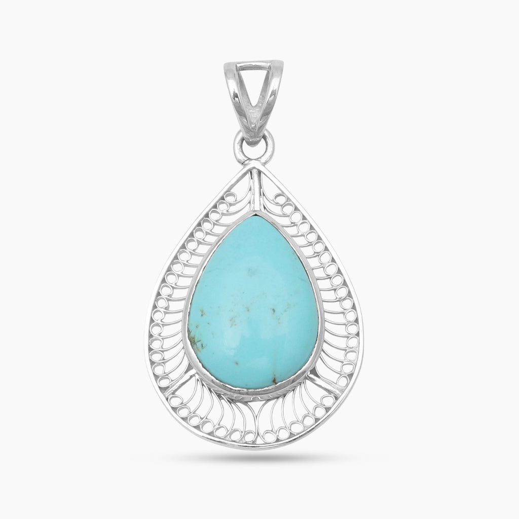Mexican Turquoise Silver Pendants