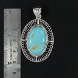 Natura Labradorite Filigree Art Design Sterling Silver Pendant