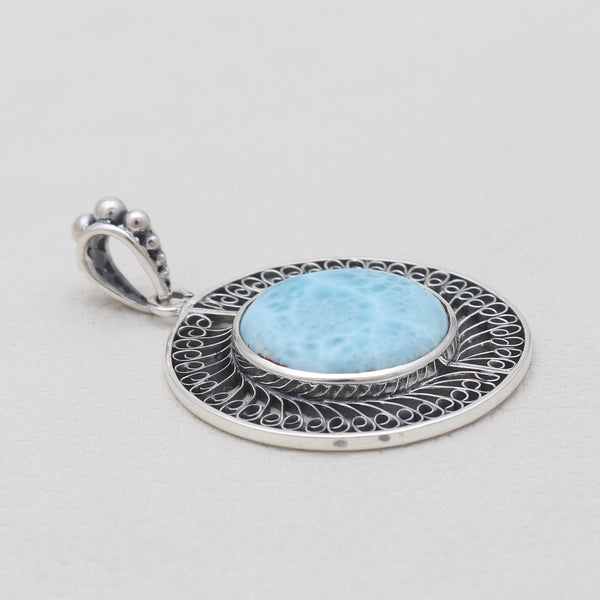 925 Sterling Silver Larimar Pendants