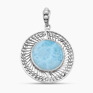 925 Sterling Silver Larimar Pendants