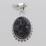 Melanite Black Garnet Silver Pendants