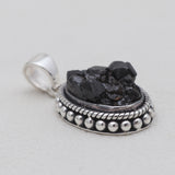 Melanite Black Garnet Silver Pendants