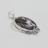 Peanut Wood Jasper Silver Pendants