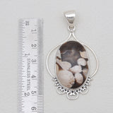Peanut Wood Jasper Silver Pendants