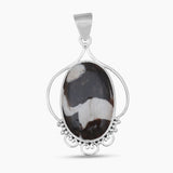 Peanut Wood Jasper Silver Pendants