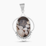 Peanut Wood Jasper Silver Pendants