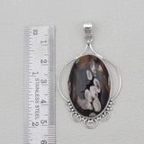 Peanut Wood Jasper Silver Pendants