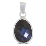 Labradorite Gemstone 925 Sterling Silver Pendant