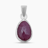 925 Sterling Silver Ruby Pendants