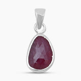 925 Sterling Silver Ruby Pendants