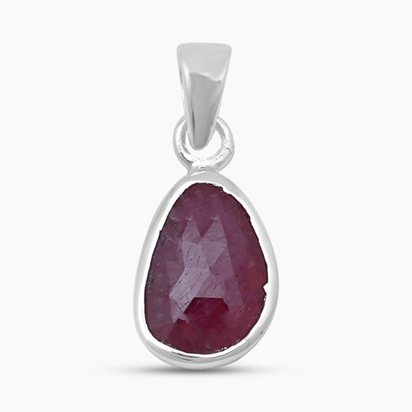 925 Sterling Silver Ruby Pendants