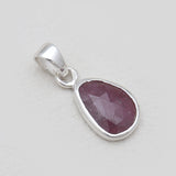 925 Sterling Silver Ruby Pendants